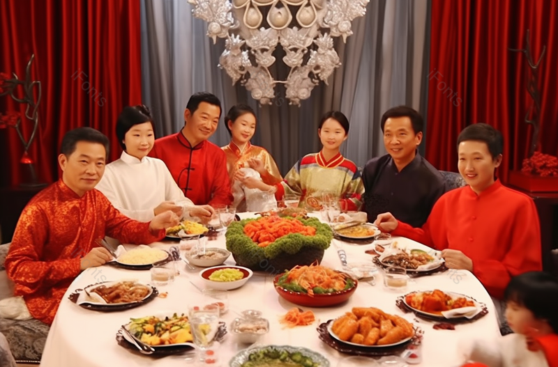 一家人在一起吃团圆饭,高清,摄影图,摄影图片,图片大全,摄影图免费下载